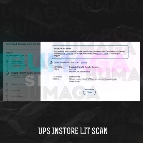 UPS INSTORE LIT SCAN (USA)