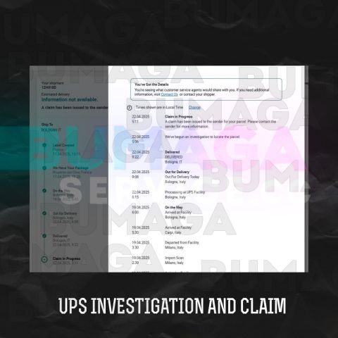 UPS INVESTIGATION AND CLAIM