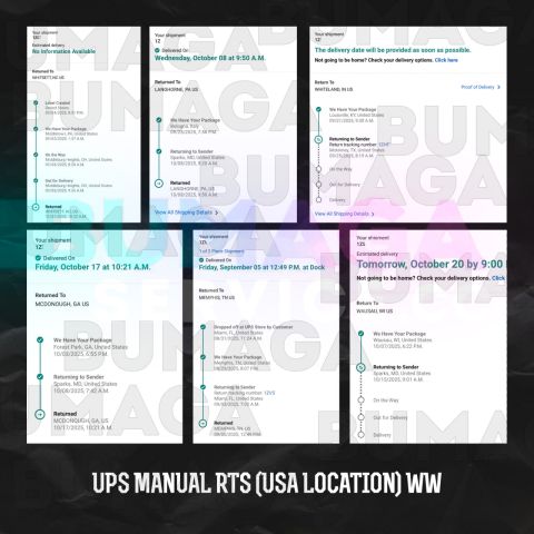 UPS MANUAL RTS (USA LOCATION) WW