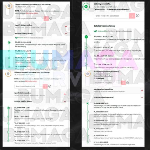 DHL DAMAGE IN TRANSIT - one of the most effective types of boxing.